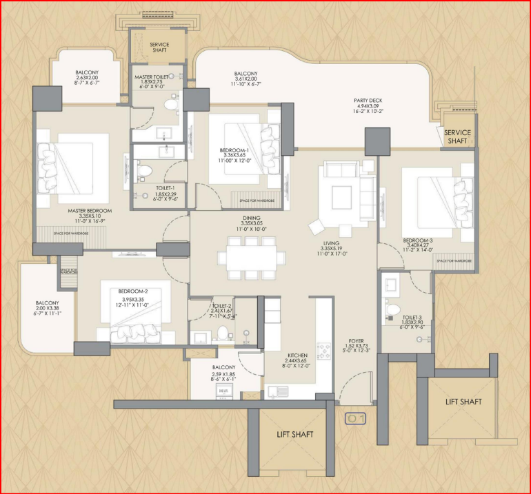 4BHK Plan